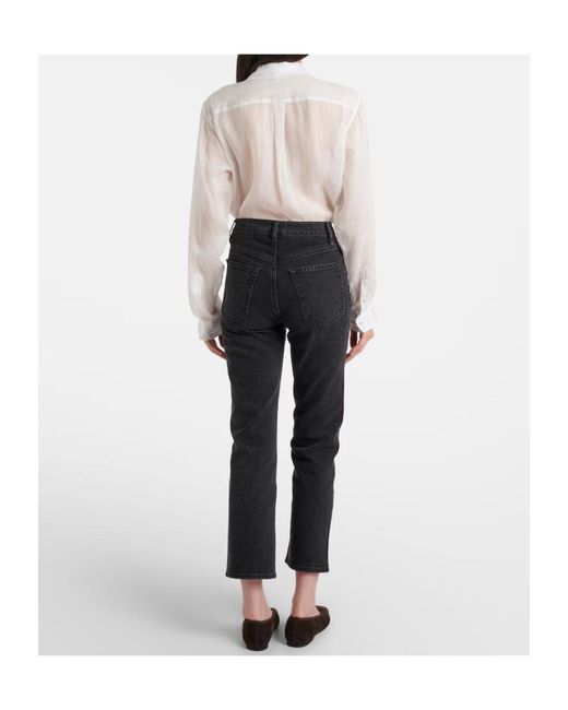 FRAME Black Five Pocket Jeans