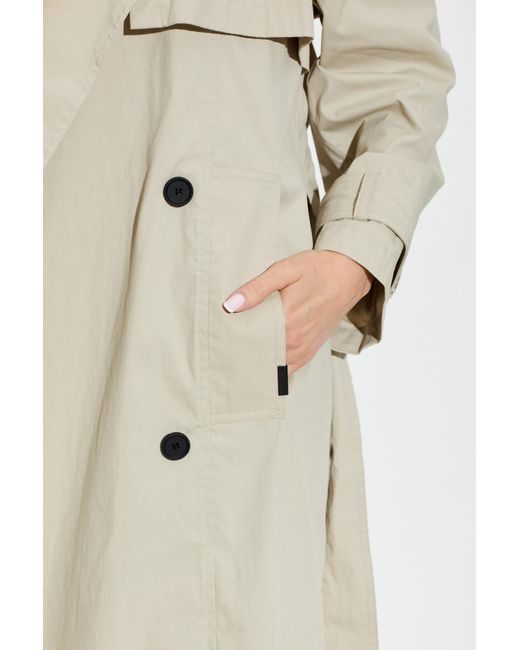 AllSaints Natural Collared Long-Sleeved Coat