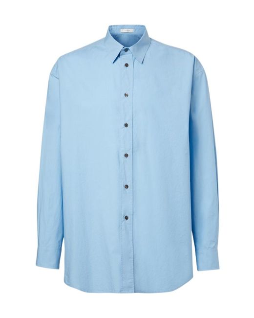 The Row Blue Miller Cotton Shirt for men
