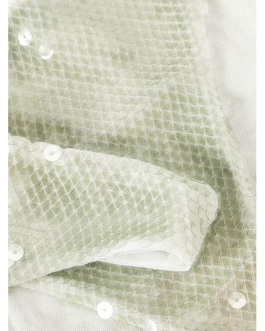 Prada White Sequined Tulle Panties