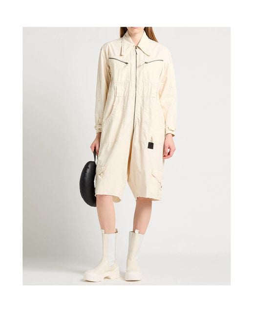 Maison Margiela Natural Long-Sleeved Jumpsuit