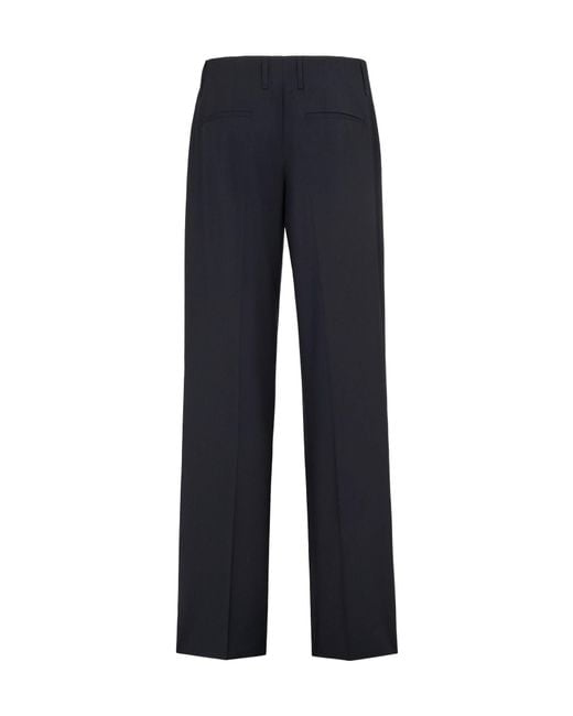 Fendi Blue Tailored Straight-Leg Trousers for men