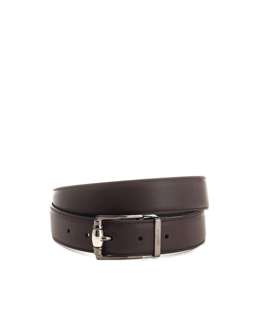 Ferragamo White Ferragamo Classic Logo Detailed Buckle Belt for men
