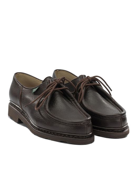 Paraboot Brown Lace-Up Loafers