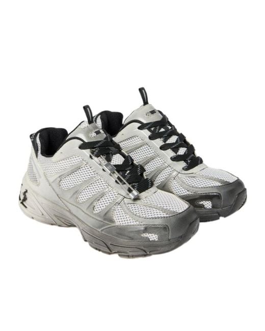 44 Label Group Gray Dragger Faded Sneakers for men
