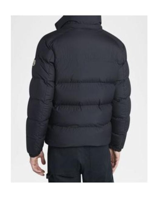 Moncler Blue Logo Patch Zip-Up Jacket for men