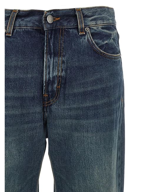 Haikure Blue Korea Straight-Leg Jeans