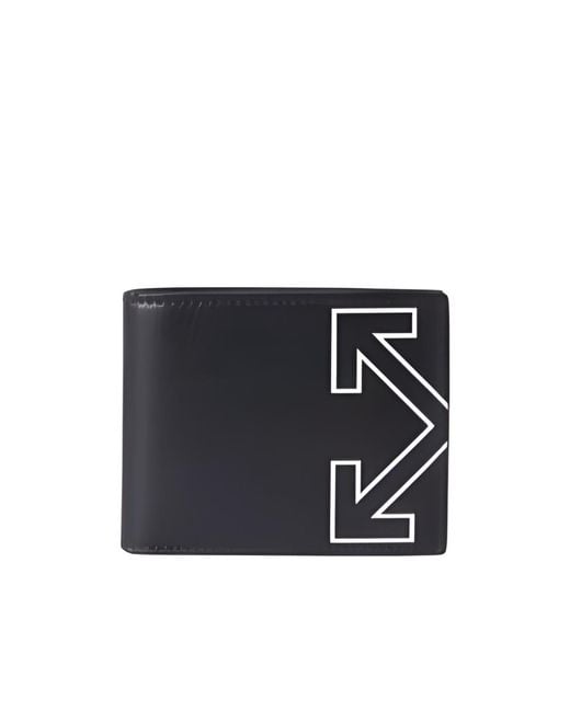 Off-White c/o Virgil Abloh Blue Heritage Arrows Motif Bi-Fold Wallet for men