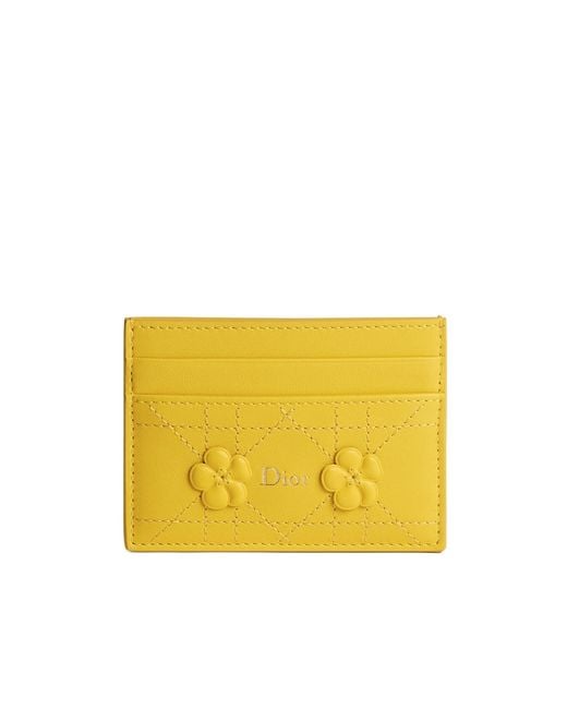 Dior Yellow Jardin Freesia Card Holder