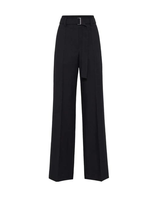 Brunello Cucinelli Blue Virgin Wool Trousers
