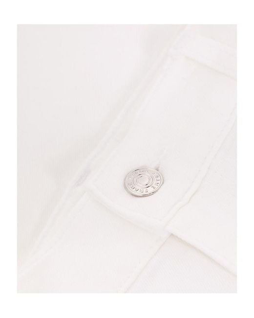FRAME White Wide-Leg Jeans