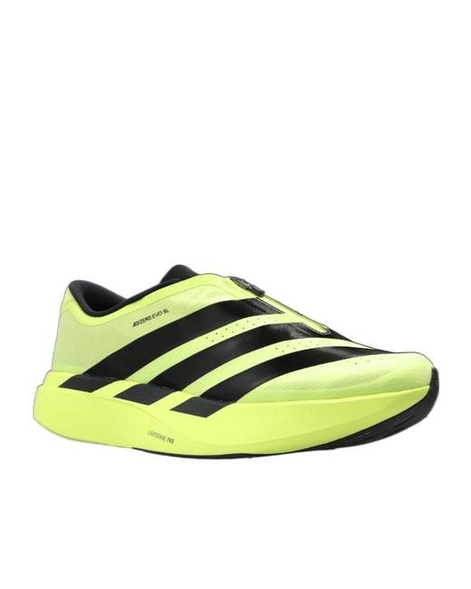 Adidas Yellow Round-Toe Sneakers for men