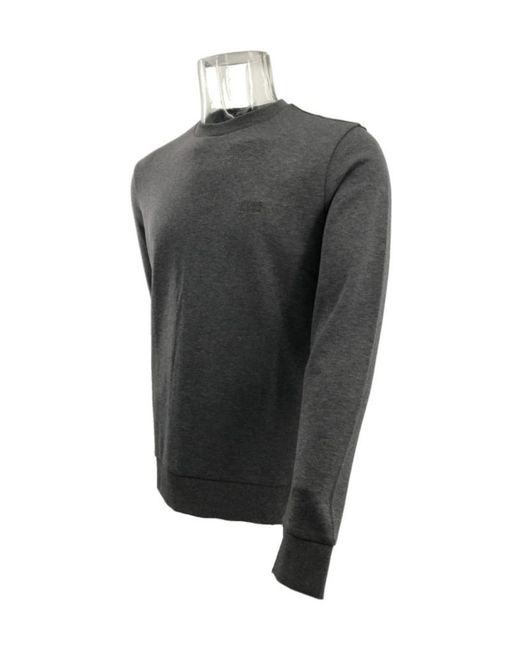 Boss Gray Round-Collar And Long-Sleeved Sweater for men
