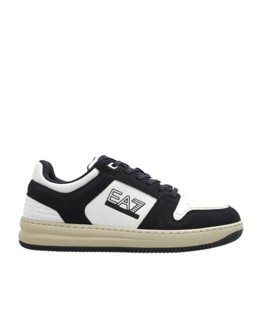EA7 Black Ea7 Logo Sneakers for men