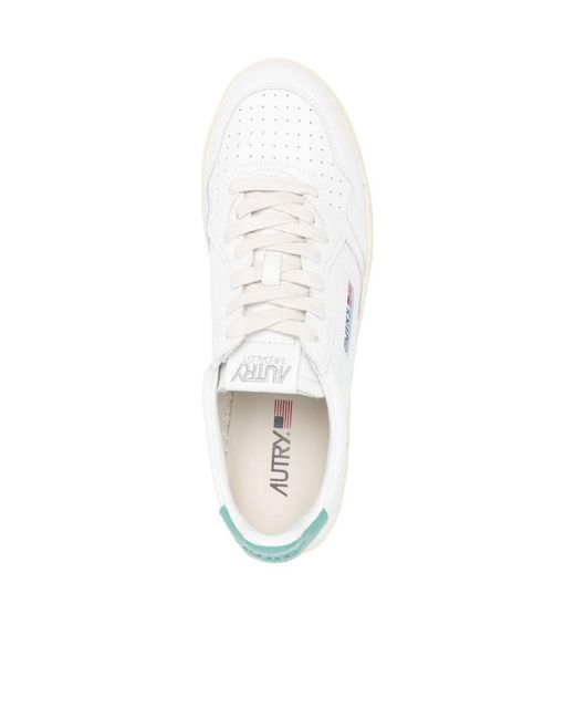Autry White Tie Low Upper Board Shoes for men