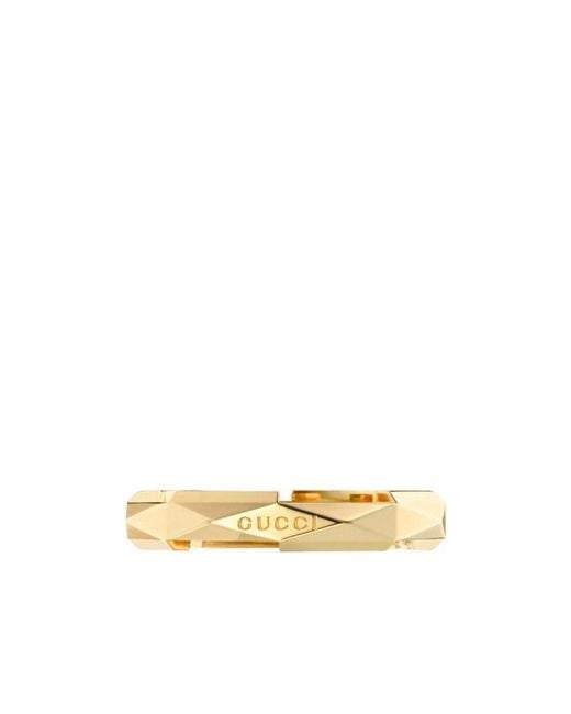 Gucci Metallic Link To Love 18K Studded Ring
