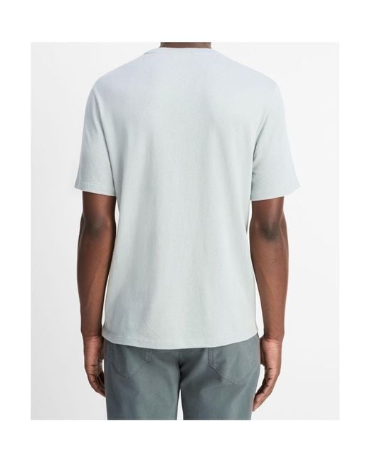 Vince Blue Short-Sleeved T-Shirt for men