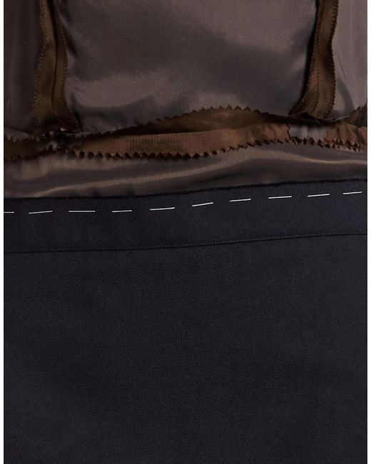 Maison Margiela Black Midnight Midi Dress Polyester, Wool, Viscose
