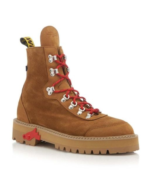 Off-White c/o Virgil Abloh Brown Ankle Boots for men