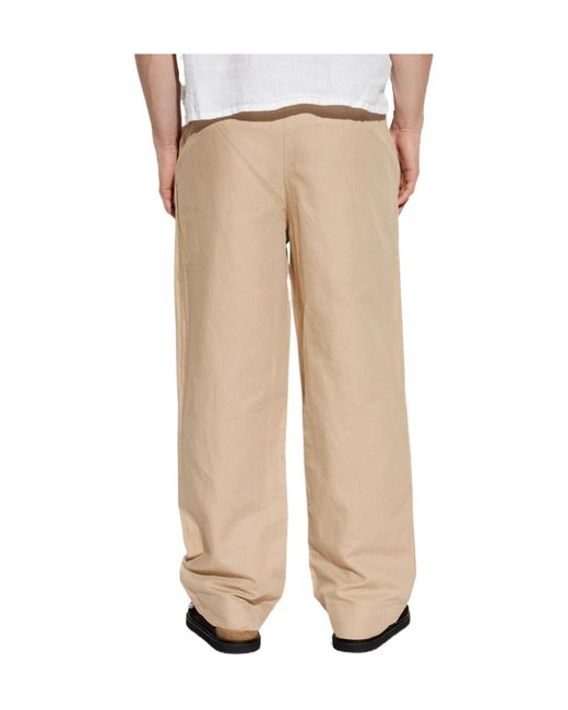 AllSaints Natural Roland Pleated Wide-Leg Pants for men