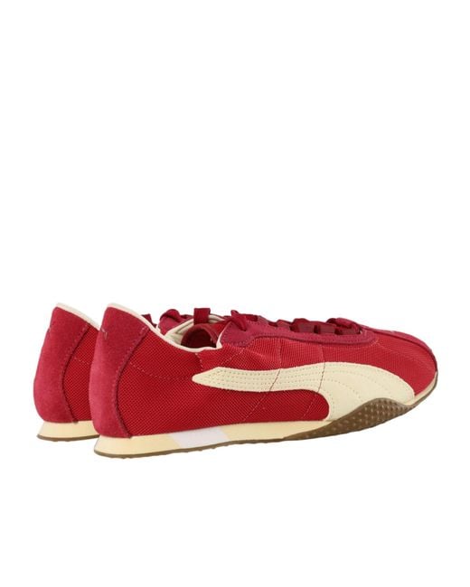 PUMA Red H-Street Elastic Panelled Sneakers for men