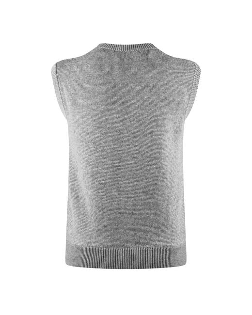 Prada Blue Sleeveless Knitted Cardigan