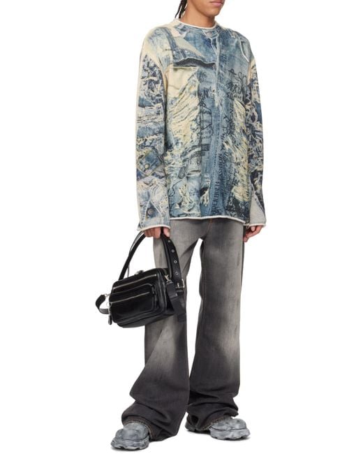 Acne Black Camero Party Multi-Pocket Shoulder Bag