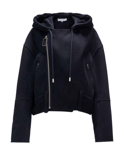J.W. Anderson Blue Jw Anderson Hooded Biker Jacket