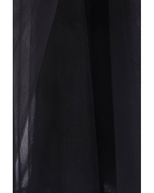 Simone Rocha Blue Zipped Tulle Midi Skirt