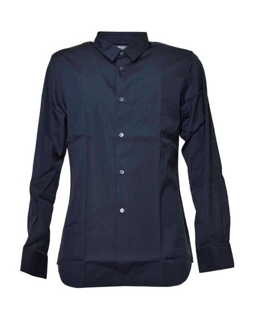 Comme des Garçons Blue Comme Des Garçons Shirt Buttoned Shirt for men