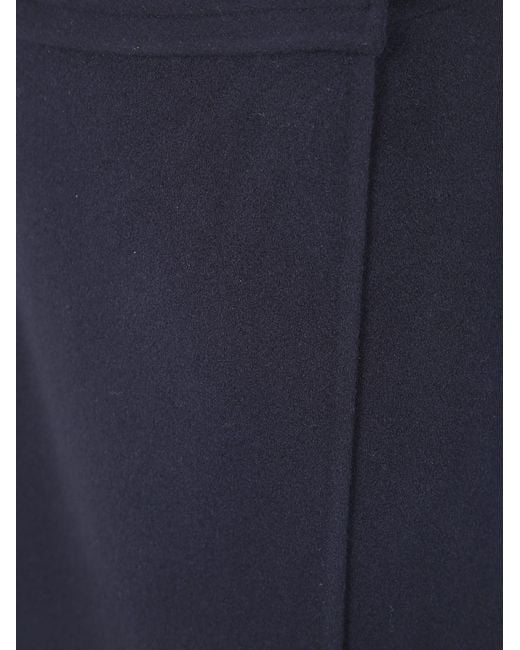 Semicouture Blue June Double Layers Miniskirt