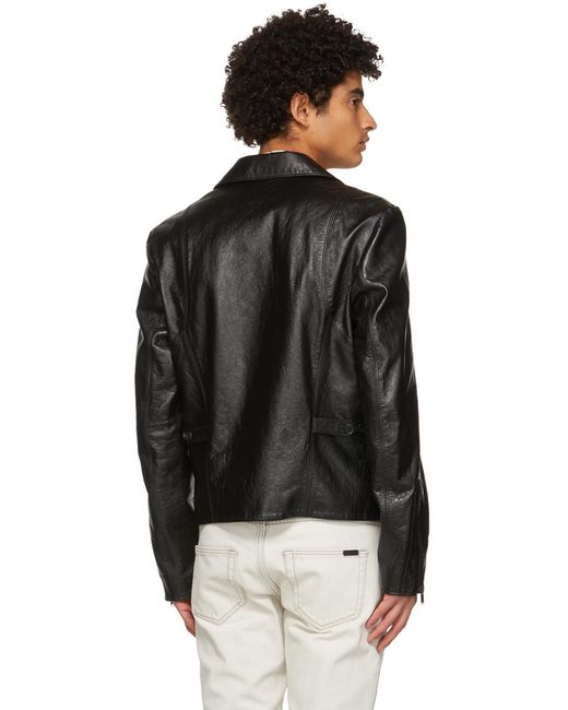 Saint Laurent Black Application Casual Jacket for men