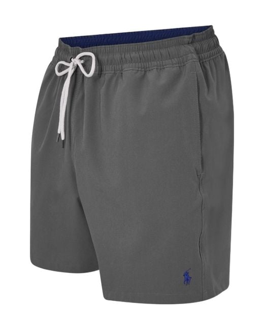 Polo Ralph Lauren Gray Traveller Swim Shorts for men