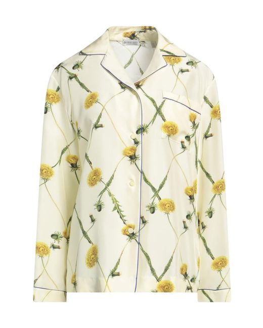 Burberry Metallic Floral Print Shirt