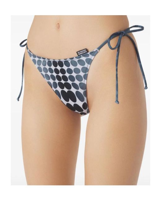 Jean Paul Gaultier Blue Vasarely Printed Bikini Set Beachwear