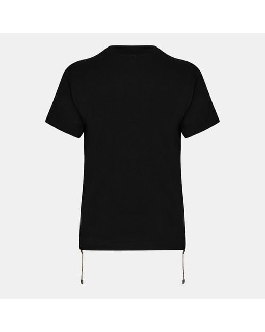 Burberry Black Solid Color Crew Neck Short Sleeve