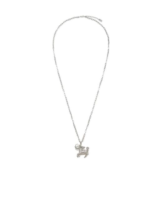 Fendi White Zodiac Sagittarius Necklace