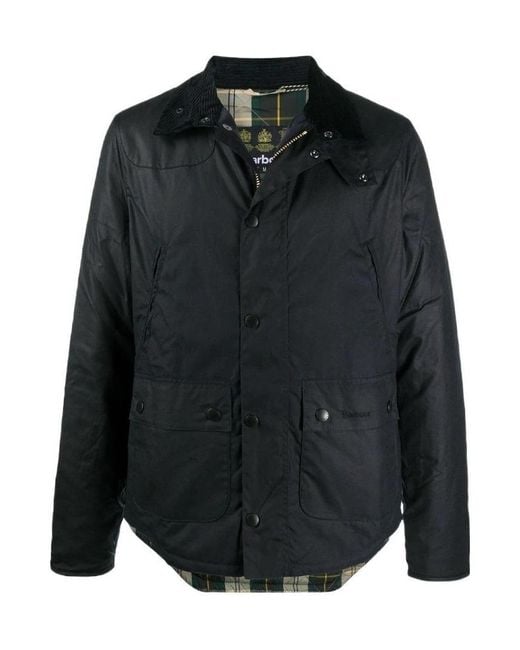Barbour Black Reelin Waxed Jacket for men