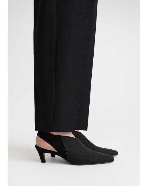 Totême  Black 50Mm Suede Pumps