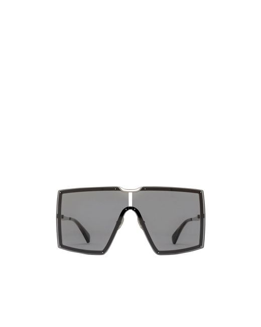 Max Mara Gray Oversize Frame Sunglasses