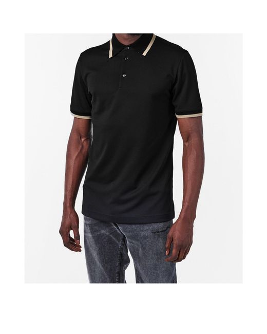 Dolce & Gabbana Black Short-Sleeved Polo Shirt for men