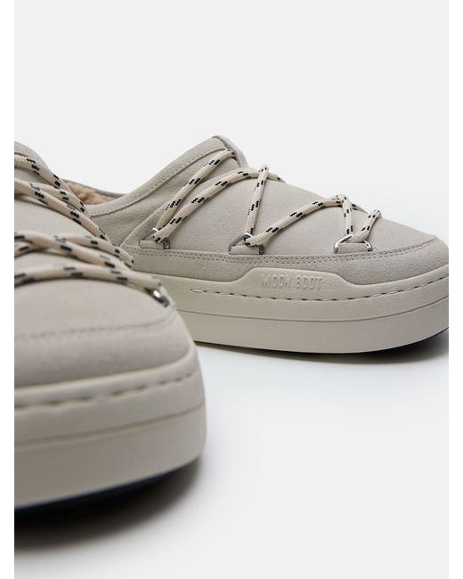 Moon Boot Gray Park Slippers for men