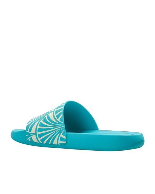 MCM Blue Flat Sandals for men