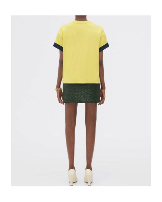 Bottega Veneta Yellow Double Short-Sleeved T-Shirt
