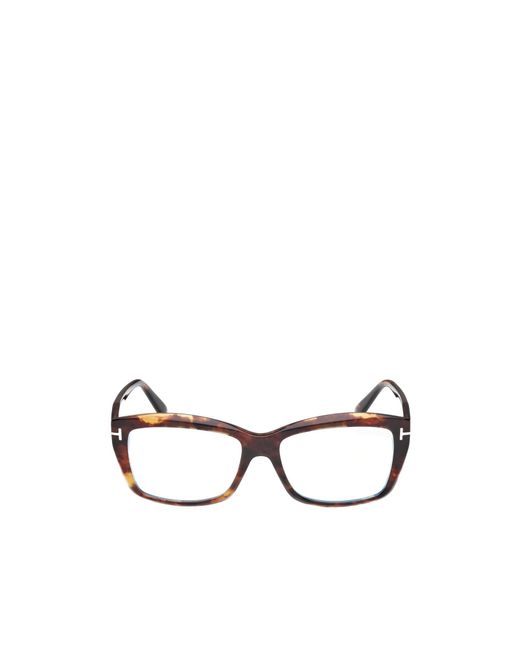 Tom Ford White Eyewear Rectangular Frame Glasses