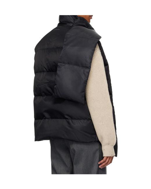 MM6 by Maison Margiela Blue Scarf Down Vest for men