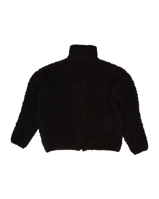 Max Mara Black Studio Oggetti Zip-Up Cardigan