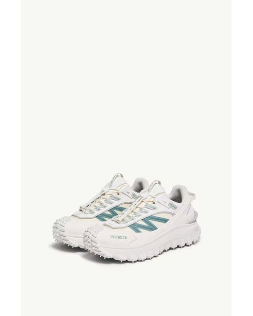 Moncler White Trailgrip Low-Top Trainers