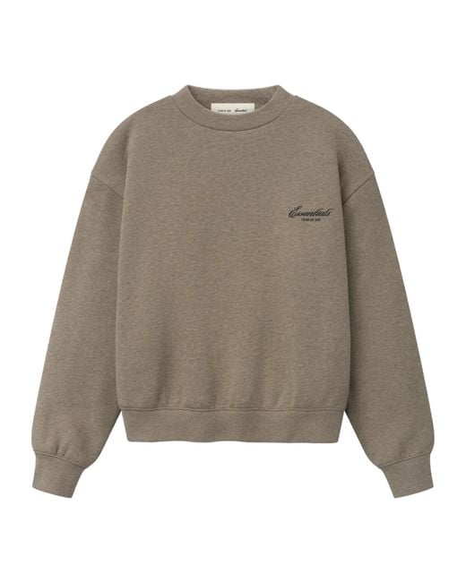 Fear Of God Gray Logo-Print Sweater