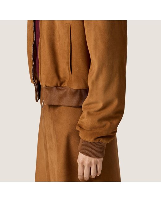 Miu Miu Brown Waxed Suede Jacket